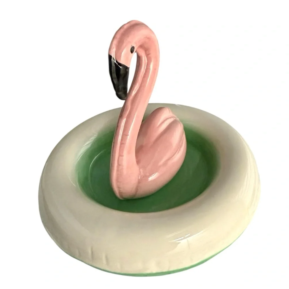 UO Flamingo Ceramic Jewelry Dish